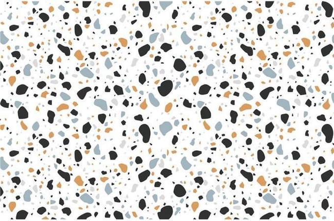 Placemats Set van 4 – Terrazo – 28,5x43,5 cm – Kunststof – Afwasbaar – Onderlegger & Tafeldecoratie