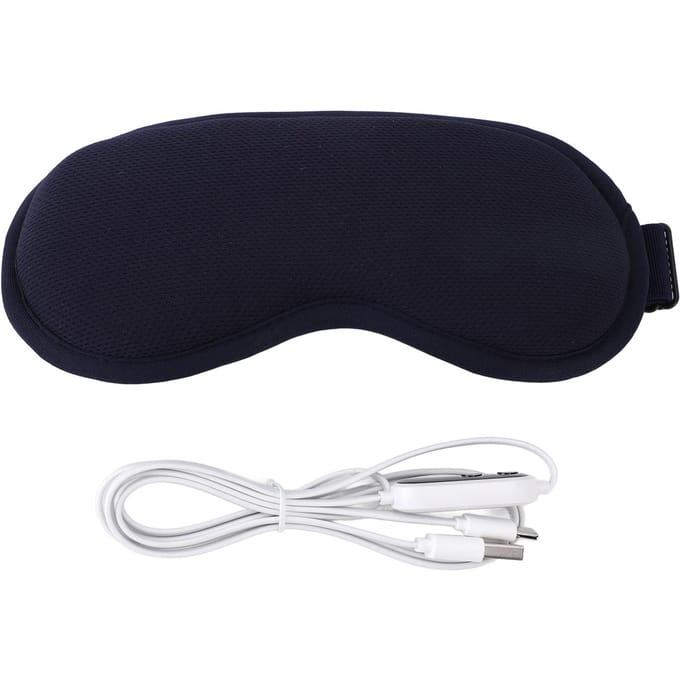 Elektrisch Oogverwarmingskussen met 3 Niveaus Instelbare Temperatuur 6 Massagemodi Warm Oogkompres black