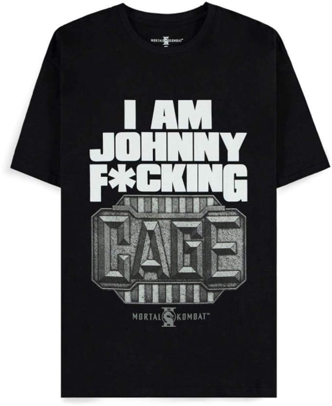Mortal Kombat 2 - I am Johnny F*cking Cage Heren Tshirt - M - Zwart