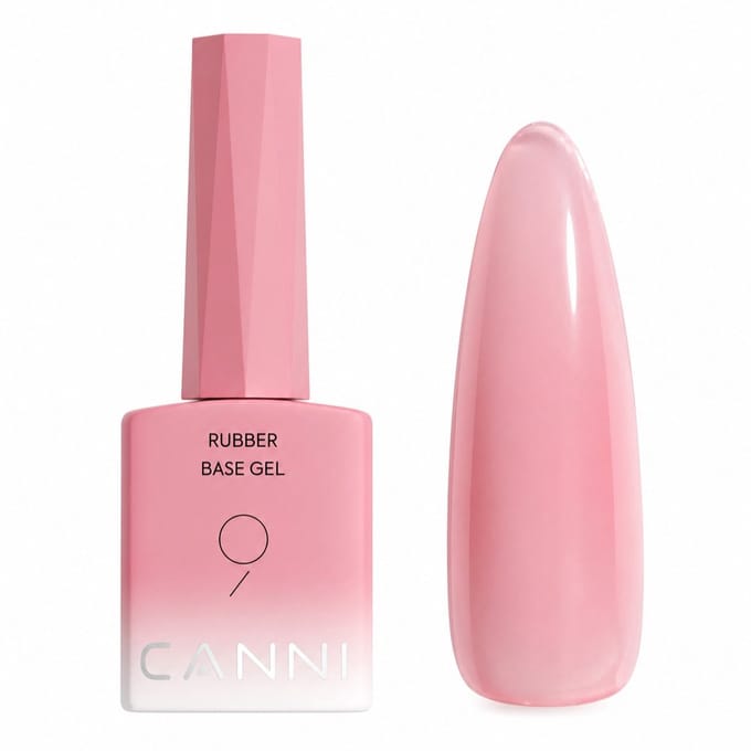 Canni - Rubberbase - 10 ml - HEMA-vrij - TPO-vrij - Rubber base - Rubber base coat - Rubber base gellak - Rubber base gel - Rubberbase gellak - Rubberbase clear