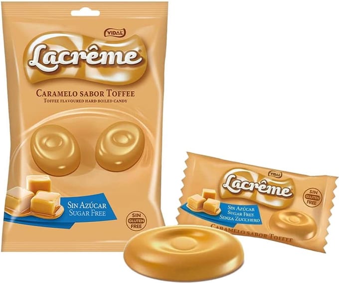 Vidal Toffee suikervrij - 900 gram