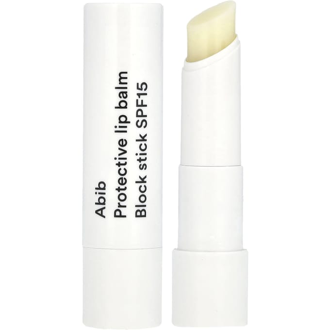 Abib, Protective Lip Balm, Block Stick SPF15, 3.3 g (0.11 oz) white