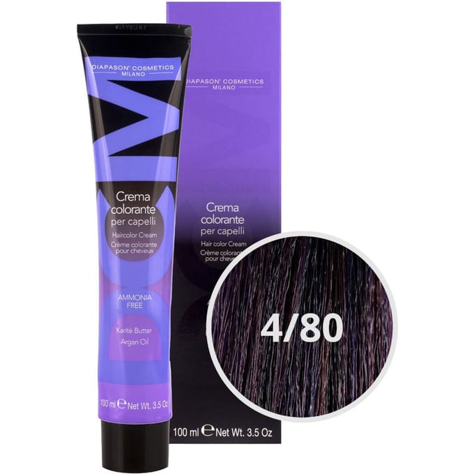 DCM Hair Color Cream Ammonia Free 4/80 Violet 100ml
