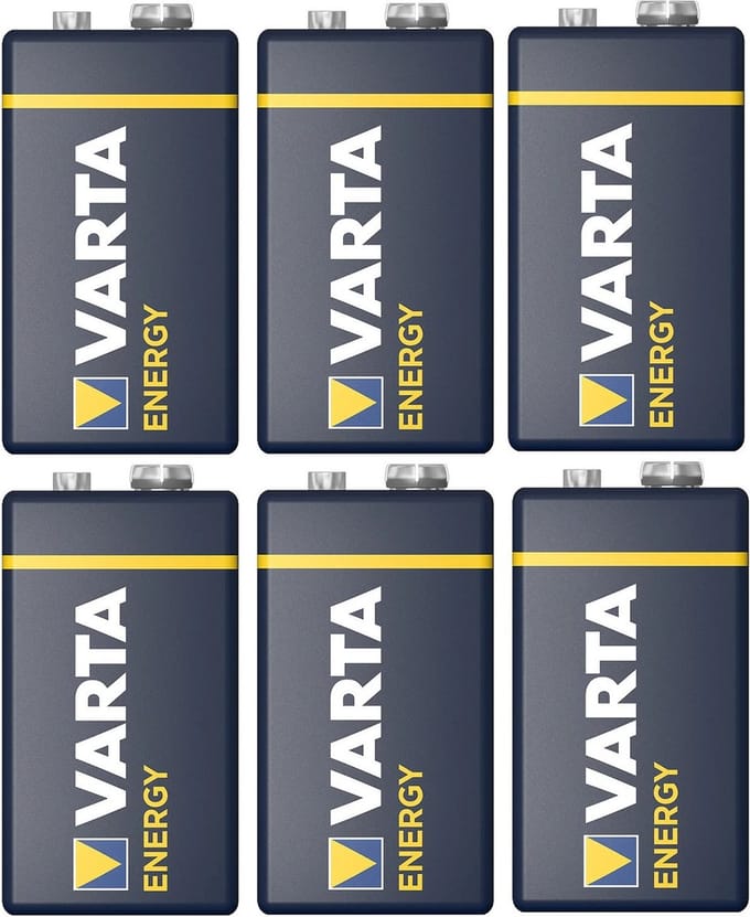 Varta Energy Alkaline batterij - 6x - 9V - blokbatterij - LR61