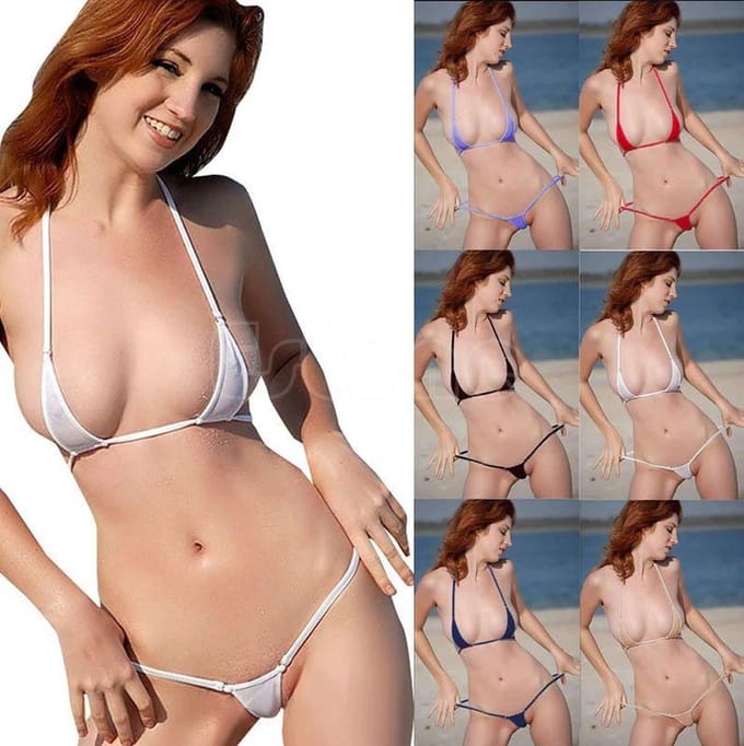 Finnacle - Verleidelijk Rood - Micro Bikini - G-String - Halter Top