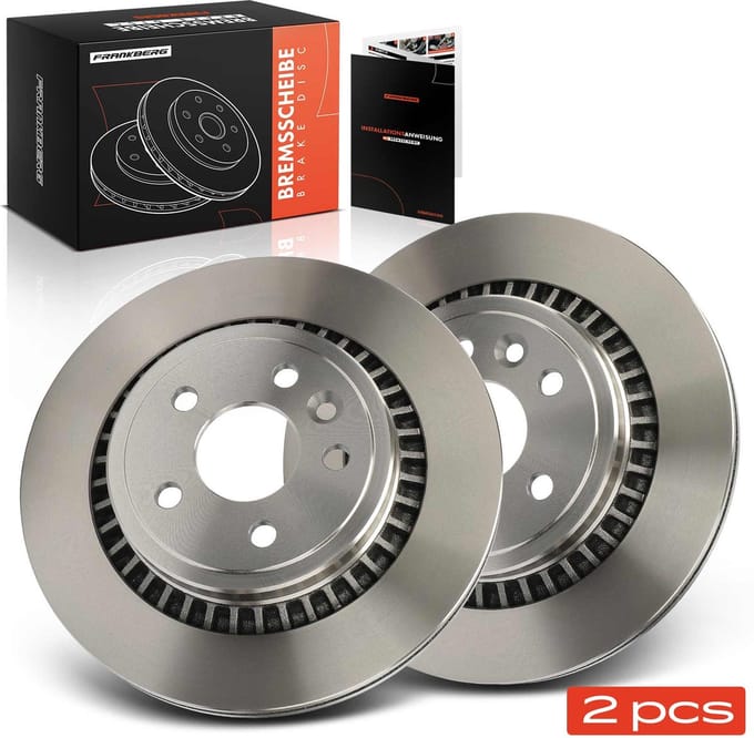 Frankberg 2x Remschijven Achteras voor Volvo XC60 156