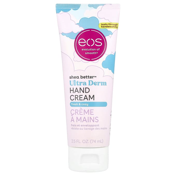 EOS, Shea Better™, Crème Mains Ultra Derm, Frais & Confortable, 2,5 fl oz (74 ml) white