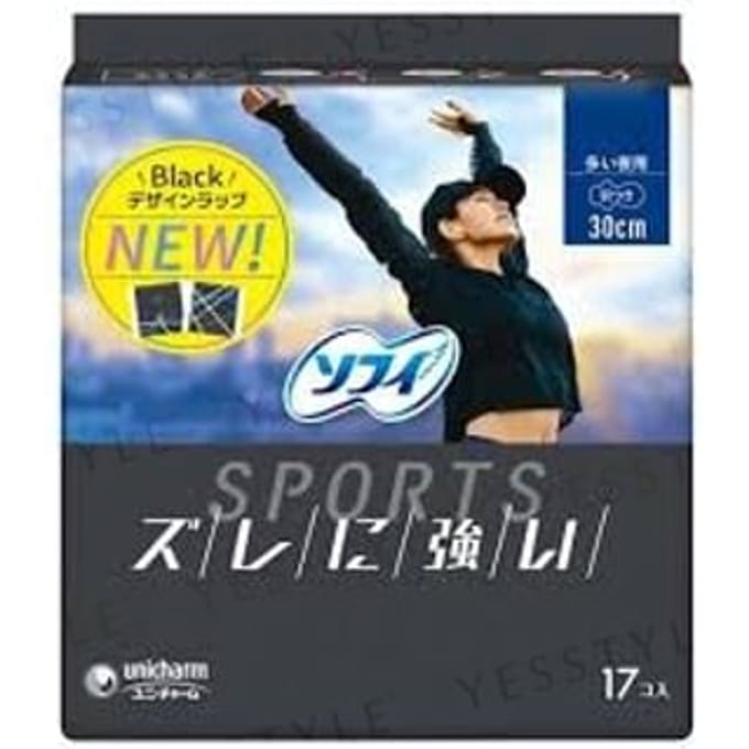 Unicharm - Sofy Sports Wing Feminine Pads 30cm 17 pcs