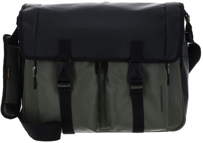 MANDARINA DUCK schoudertas Eco Coated Messenger Bag Pine Green veelkleurig