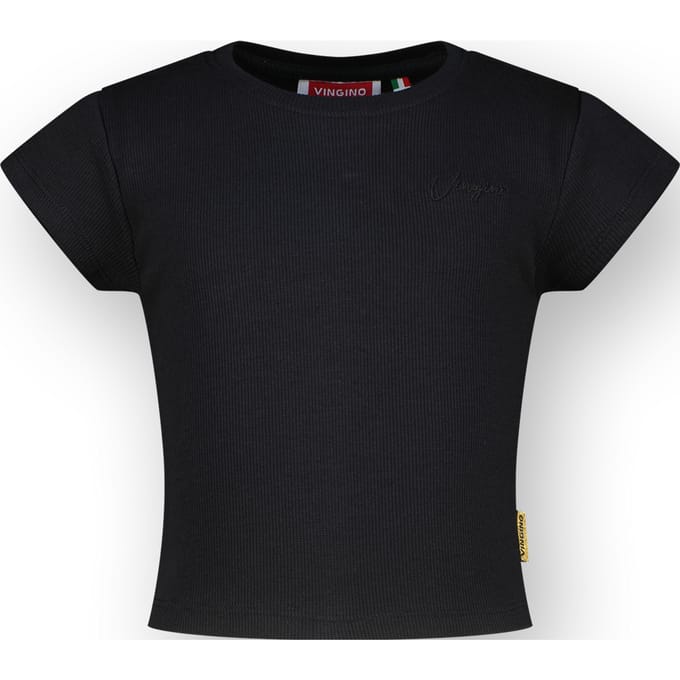 Vingino Jasmina Deep Black Maat: 8 | T-Shirts Outlet | Unisex | Zwart