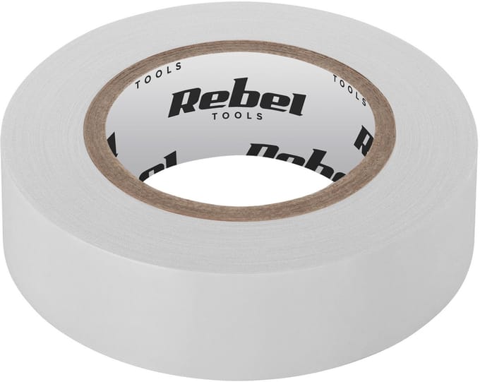 REBEL zelfklevende isolatietape (0,13 mm x 19 mm x 20 yd) wit