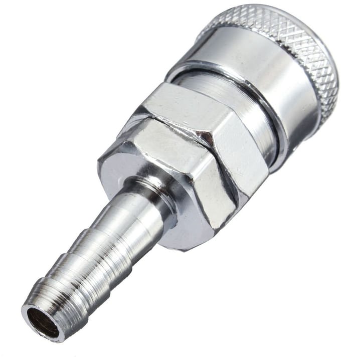 Dailygoods- Nozzle 8mm - Gas Aansluiting - Aansluitingsset - Koppeling - Schakelklep - Geschikt voor Caravan/BBQ - Gasaansluiting