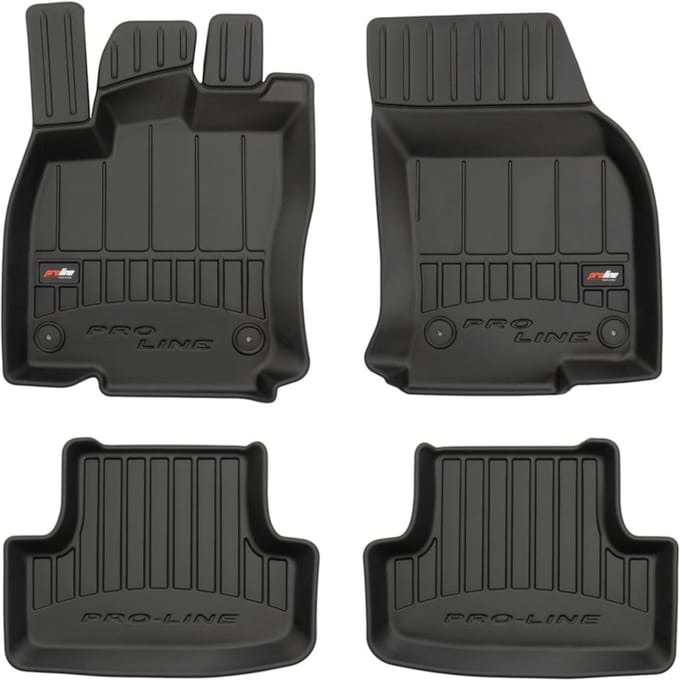 Frogum Audi Q2 2016-2020 - Automatten Set (4-delig) - 3D Kwaliteit - TPE Rubber - 6 cm Hoge Rand