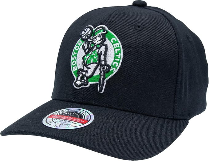 NBA Team Logo Snapback Pet - Boston Celtics - Hoog Model en Verstelbaar