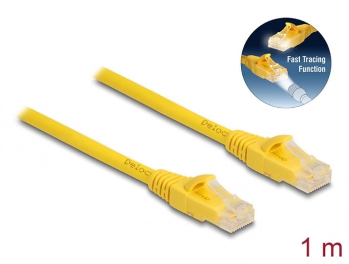 Delock RJ45 Cable Cat.6A U/UTP Fast Tracing 1 m