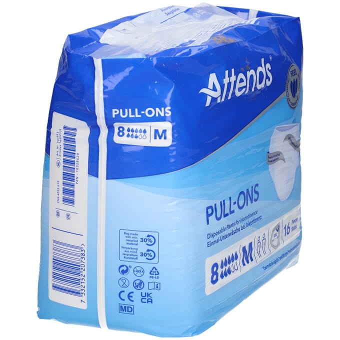 Attends Pull-Ons Super 8M - 16 st - incontinentiebroekjes