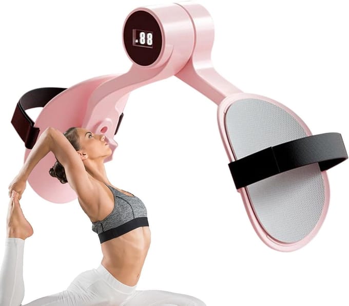 Bekkenbodem Trainer - Dij Activator - Spierversterking Thuis - Intelligente Teller - 25 x 14 x 8 cm - Roze