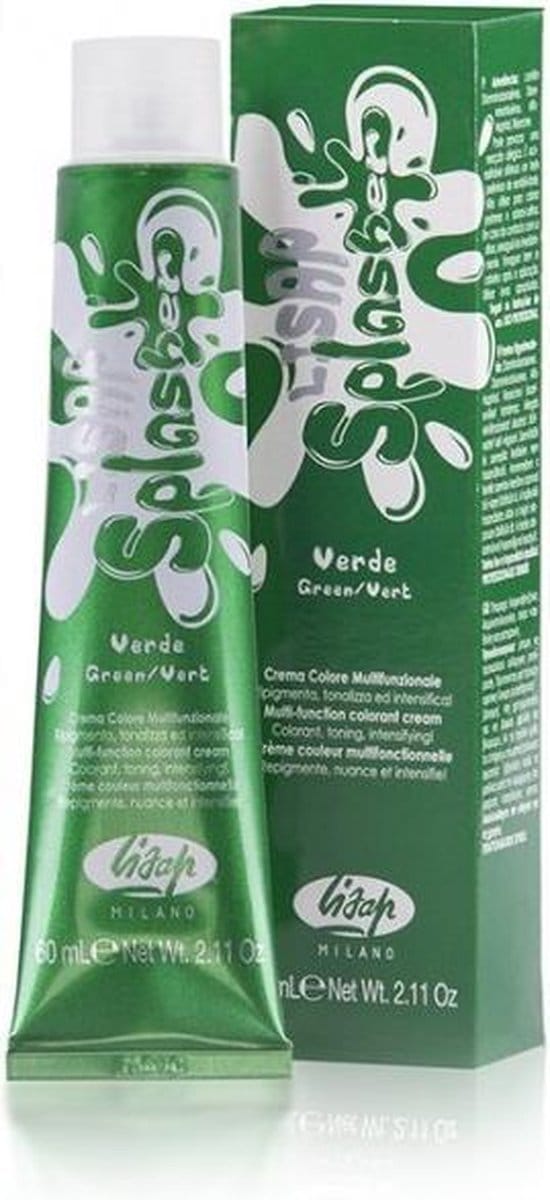 Semi-permanente kleurstof Lisap Splasher Groen (60 ml)