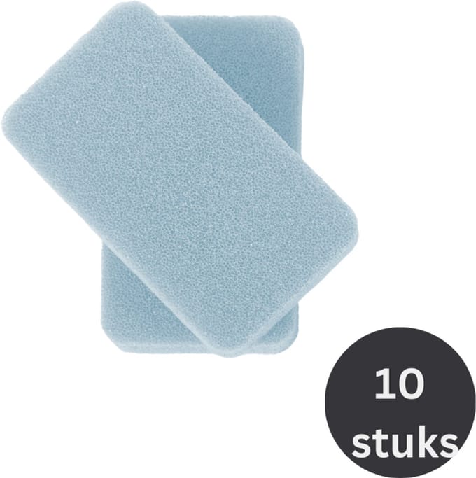 Tiseco - Herbruikbare spons SILO - SET/10 - Antibacterieel, blauw