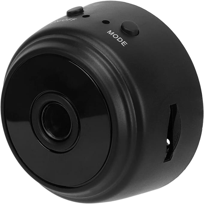 Mini Beveiligingscamera - Compacte Camera - Huis Bewaken - Magnetische Bevestiging - 1080p HD - Zwart