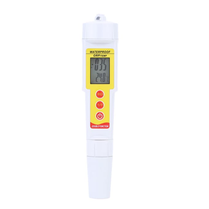 Thermomètre ORP/TEMP de type stylo avec affichage rétroéclairé, potentiel de réduction d'oxydation Portable jaune