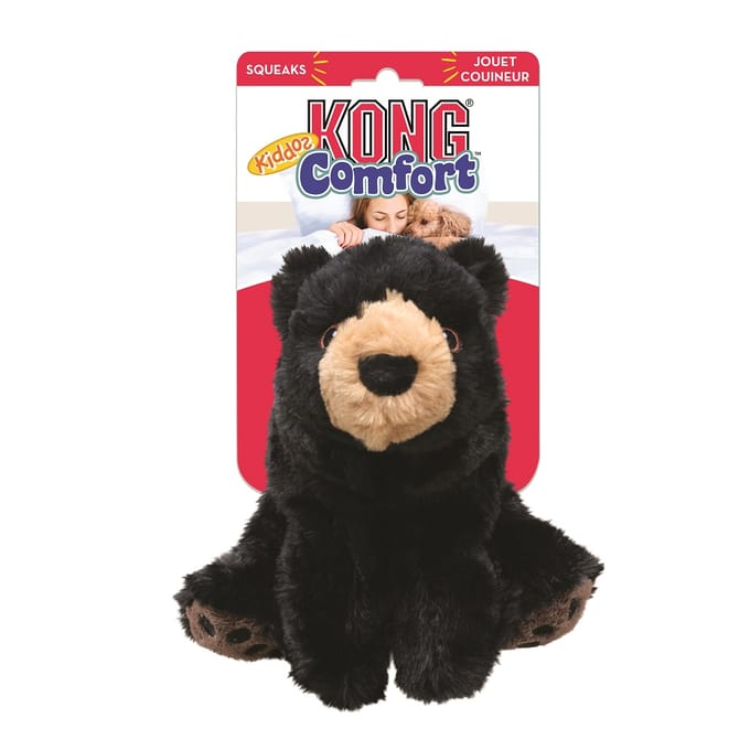 Kong Comfort Kiddos Bear - Hondenspeelgoed - Zwart Large