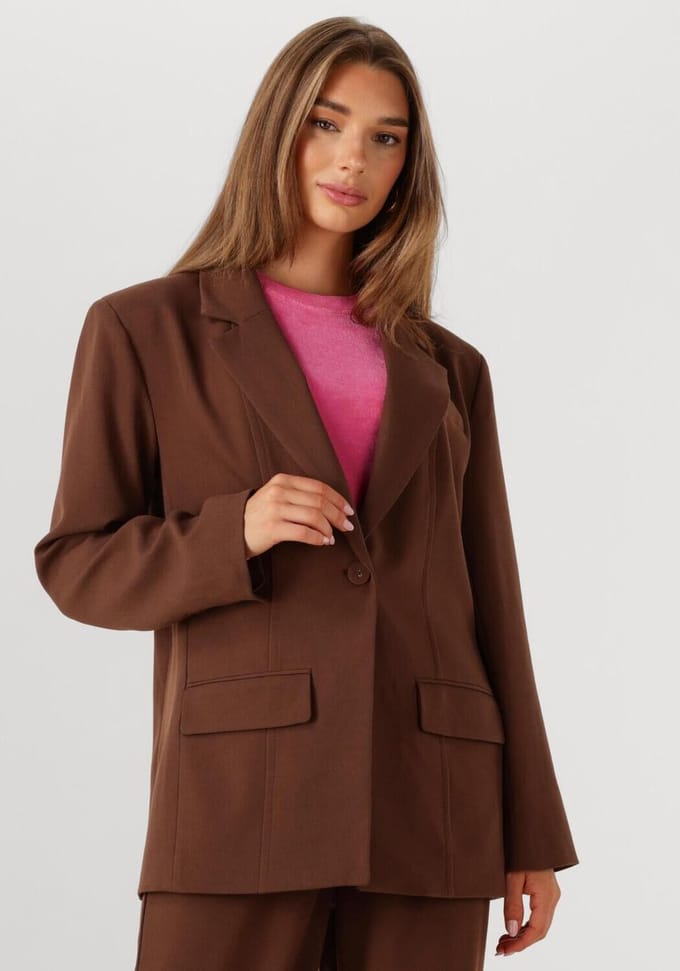 Studio Amaya Puck Blazers Dames - Bruin - Maat XL