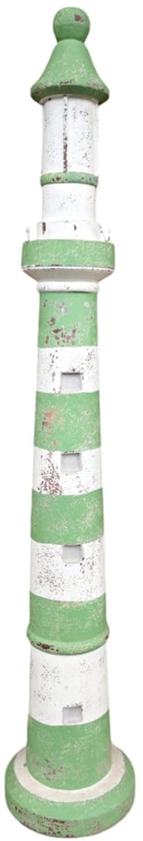Vuurtoren Vicky groen/wit 80 cm
