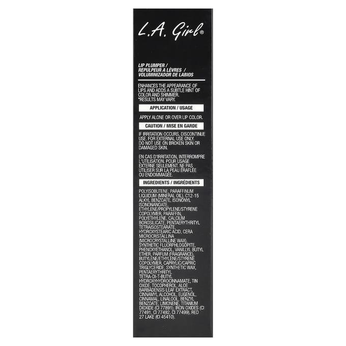 LA. Meisje, Lip Plumper, Mood Gloss, GLP528 Shimmer, 13ml (0,44 fl oz) black