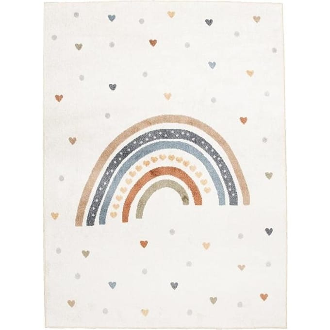 Little Olly Wasbaar kindervloerkleed - Ravi Rainbow Multicolor - 140x200cm