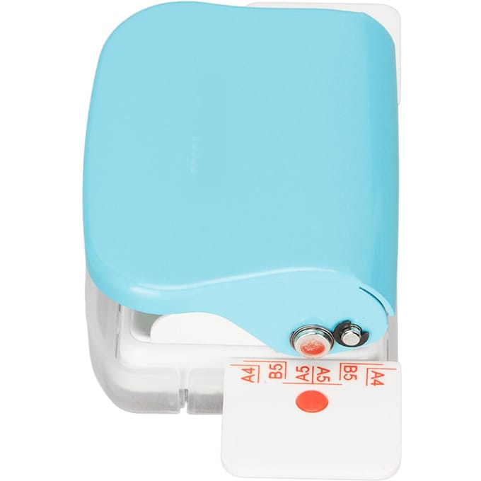 Handmatige Bindmachines Multifunctioneel 6 Gaten Cinch Boekbindmachine voor Thuis Kantoor Lichtblauw lichtblauwe kleur