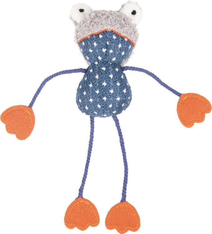 Flamingo Floera - Speelgoed Katten - Ps Floera Kikker Blauw 20cm - 1st