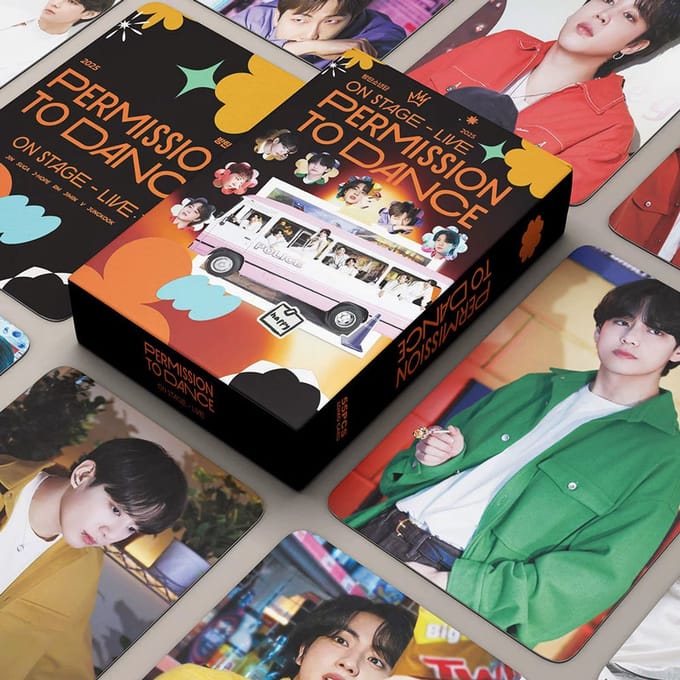 KPOP Bangtan Boys Permission To Dance Live Photocard