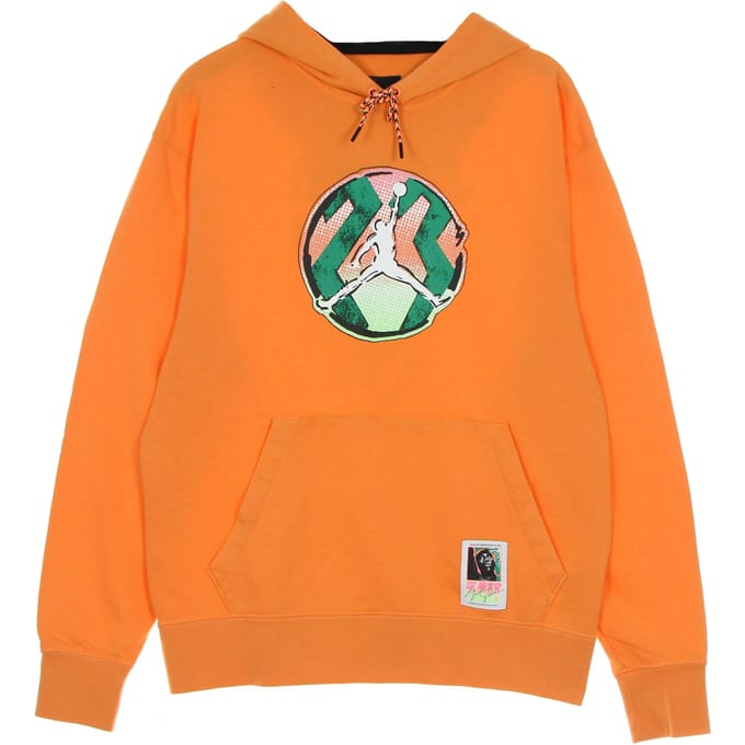 Herenhoodie Sport DNA Washed Pullover Hoodie Atomic Oranje