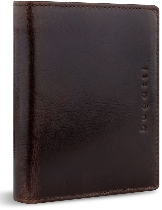 bugatti portemonnee Romano RFID Wallet With Flap 10CC Brown donkerbruin