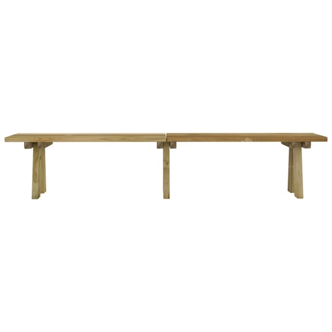 vidaXL - Tuinbank - 220 - cm - geïmpregneerd - massief - grenenhout