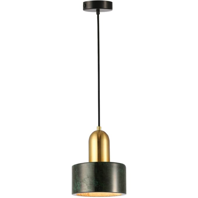 Viokef Hanglamp Marble, hele kap, donkergroen