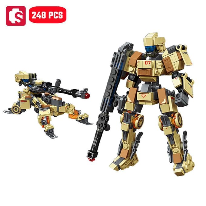 SEMBO Transformeerbare Mech Assemblage Bouwsteen MOC Robot Auto Bouwset Kinderspeelgoed voor Jongens Verjaardagscadeaus no box