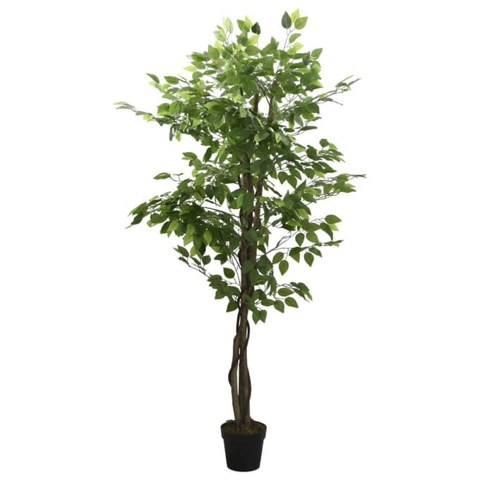 vidaXL - Kunstplant - ficus - 378 - bladeren - 80 - cm - groen