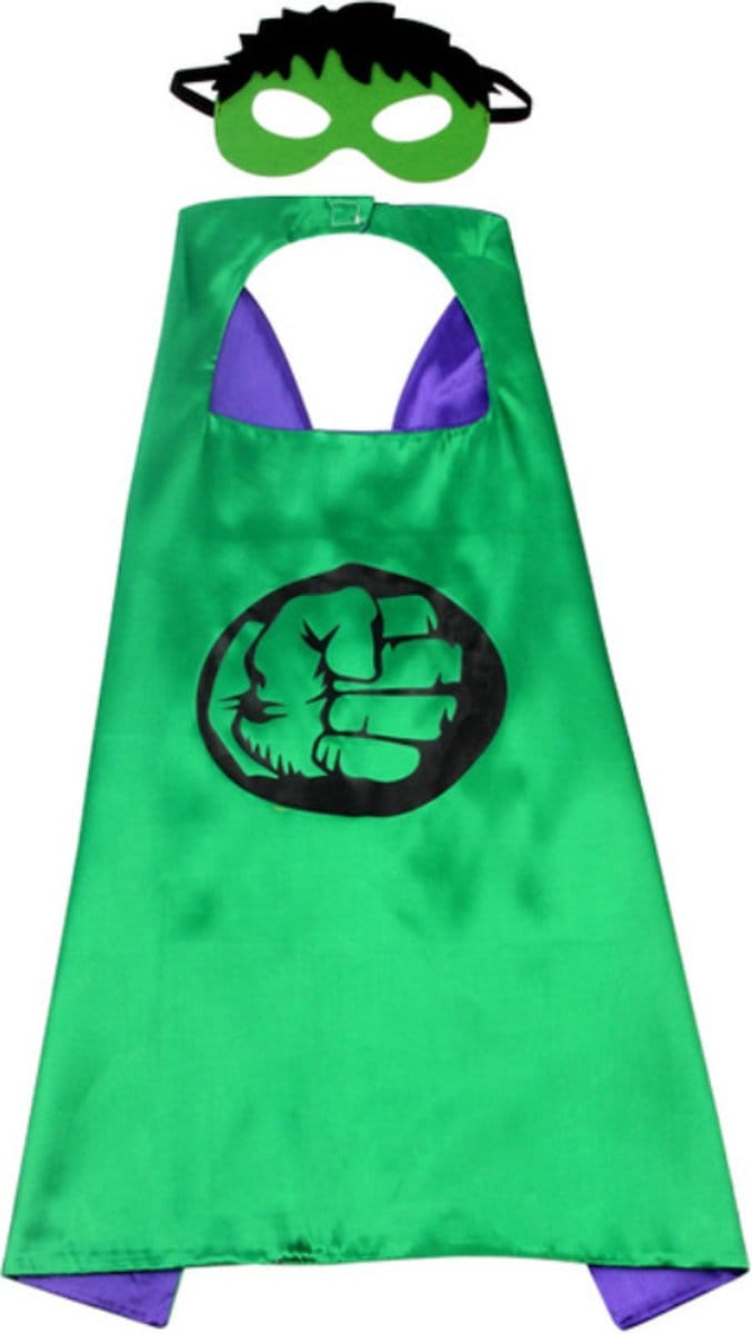 Hulk Carnavalskleding kinderen - Superhelden cape - masker - armband