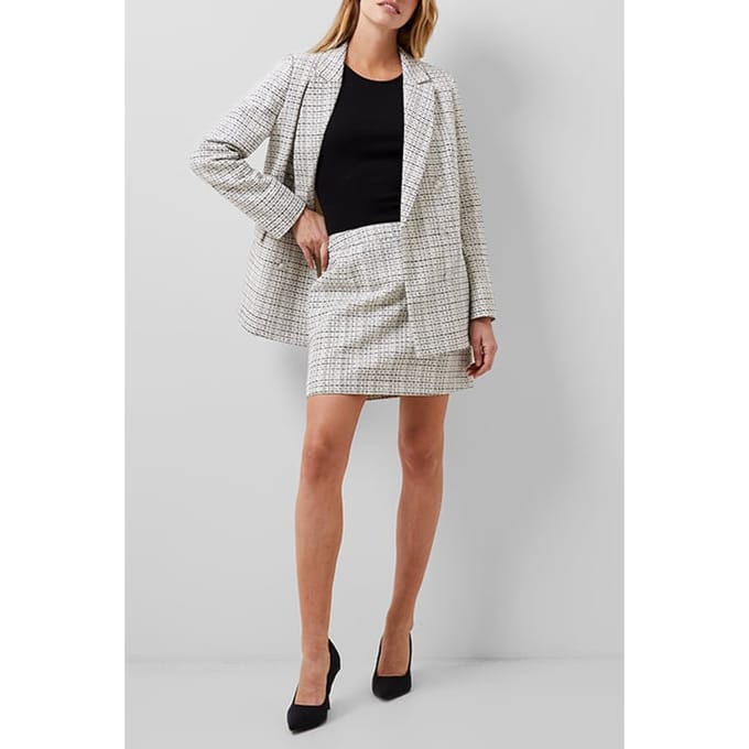 French Connection Effie Boucle Skirt Brown Taglia: 18 | Minigonne Outlet | Donna | Marrone