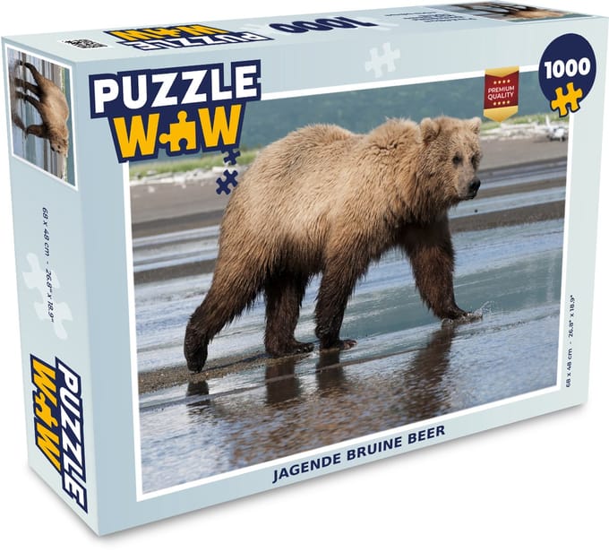 Puzzel Beer - Strand - Water - Legpuzzel - Puzzel 1000 stukjes volwassenen