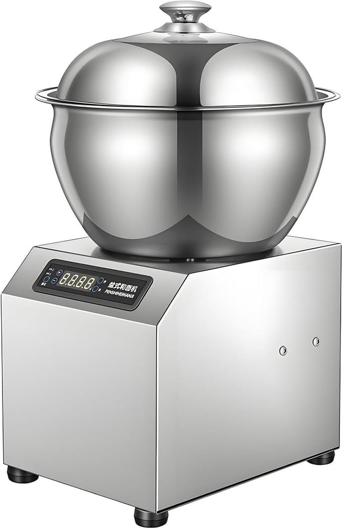 Deegkneedmachine - Keukenmixer - Brood Bakken - Grote Capaciteit - 8kg Bloem - Zilver