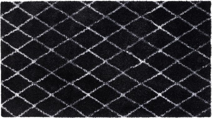 Hamat Lima 512 Wasbare Droogloopmat 67 x 120 cm | Design deurmat Berber Zwart