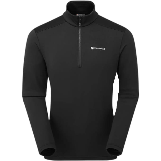 Montane Protium Pull-on Fleece Met Halve Rits Zwart L Man
