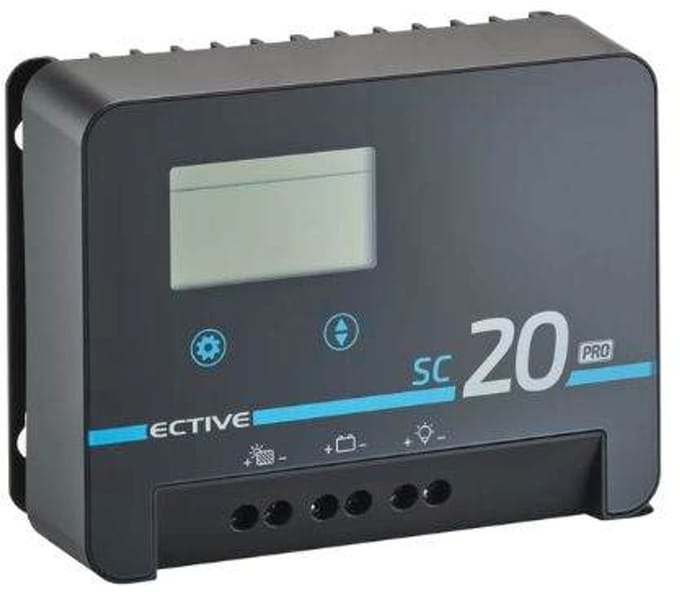 Laadregelaar stil met LCD scherm - Ective MPPT SC-pro GEN. 2 - SC20-pro (20A)
