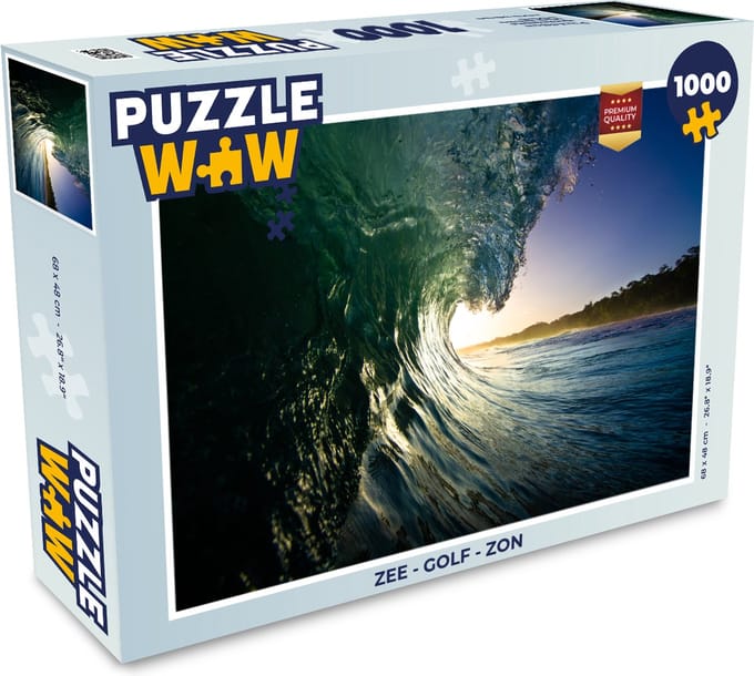 Puzzel Zee - Golf - Zon - Legpuzzel - Puzzel 1000 stukjes volwassenen