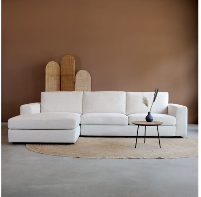 PEPP interiors Hoekbank UNO met chaise longue links - Modesto 492