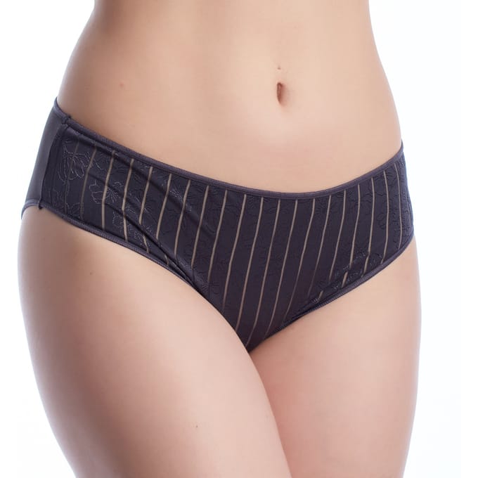 Vrouwen Microfiber Bikini Onderstukken met Elegante Gestreepte Stof VANESA