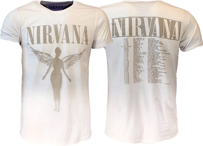 Nirvana In Utero Tour T-Shirt - Officiële Merchandise - XXL